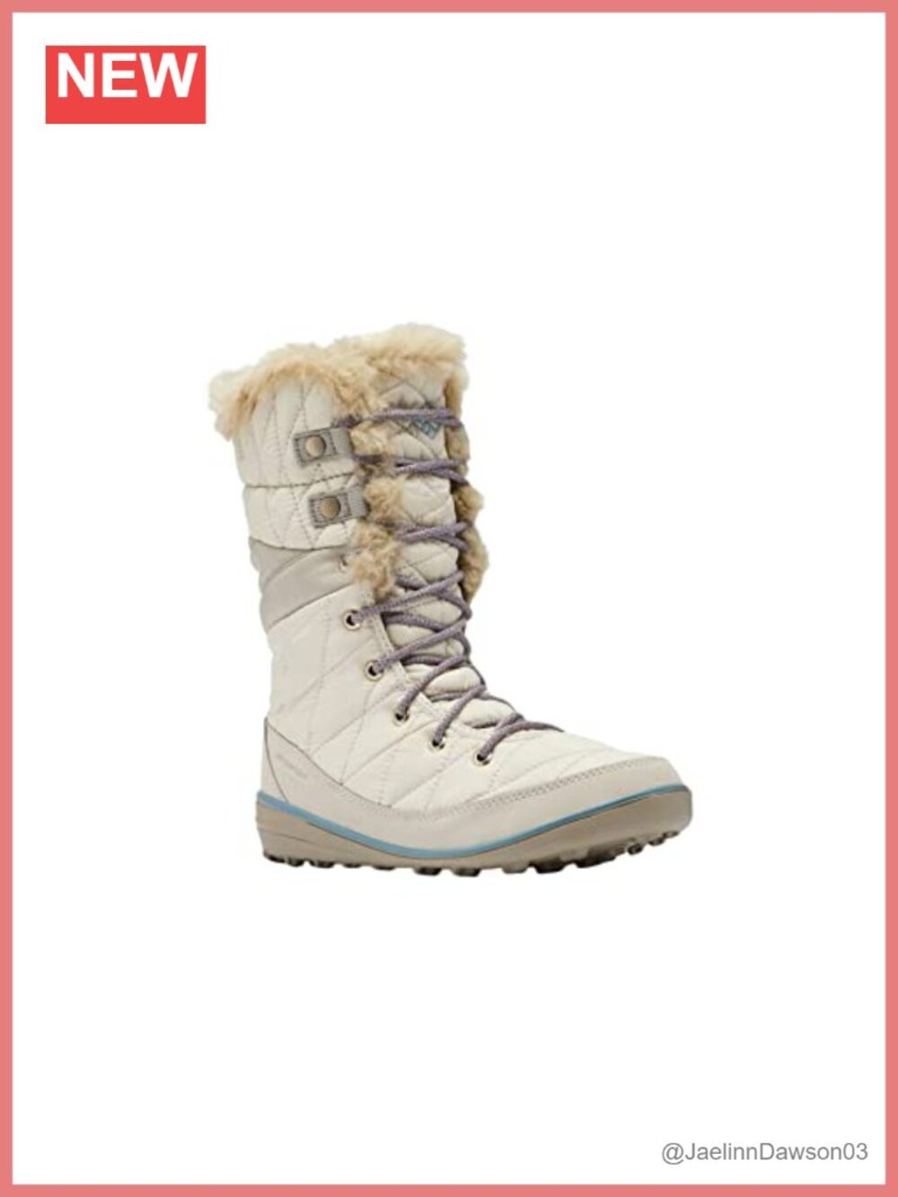 Waterproof Insulated Mid-Calf Snow Boot Faux Fur Lace-Up